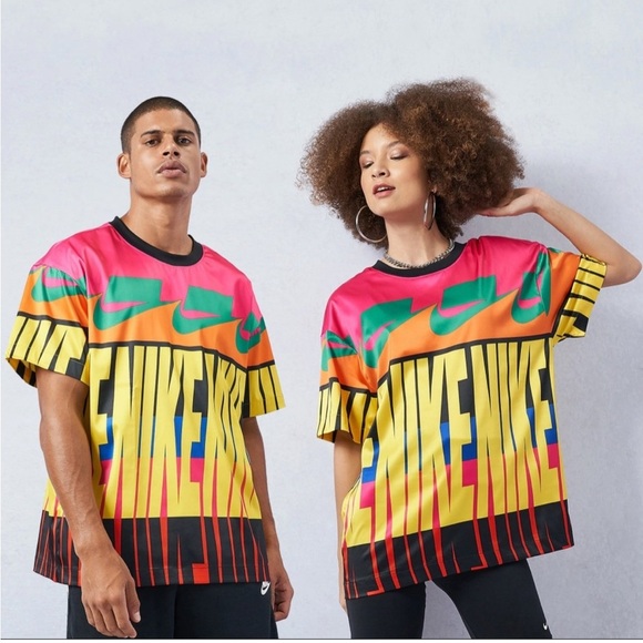 Nike Retro All Over Print Shirt - Picture 1 of 7